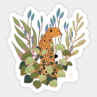There's a cheetah in my plants! Sticker